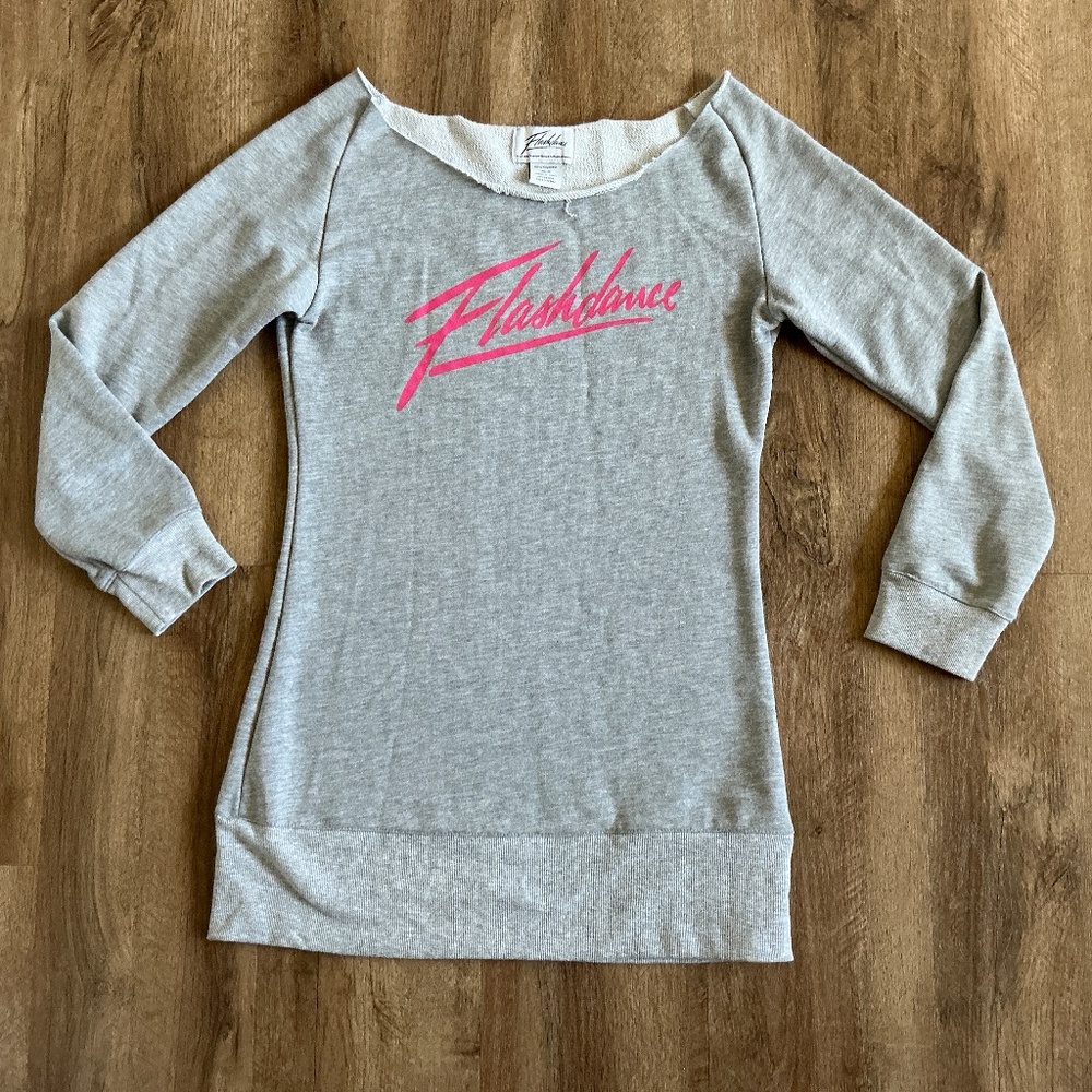 Flashdance Sweat Shirt Size Medium 80s Celebrity Pop Diva Rock Halloween Costume